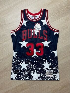 Mitchell & Ness Navy, Red & White Swingman Jersey
